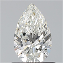 Natural Diamond 0.74 Carats, Pear with  Cut, H Color, VVS1 Clarity and Certified by GIA