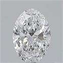 Natural Diamond 0.52 Carats, Oval with  Cut, D Color, VVS1 Clarity and Certified by GIA