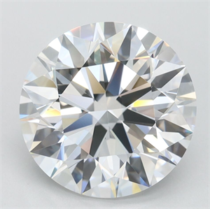 Picture of Lab Grown Diamond 3.15 Carats, Round with Ideal Cut, D Color, VVS1 Clarity and Certified by IGI