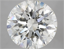 Natural Diamond 8.00 Carats, Round with Excellent Cut, J Color, VVS2 Clarity and Certified by HRD