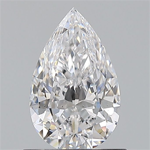 Picture of Natural Diamond 0.71 Carats, Pear with  Cut, E Color, VS2 Clarity and Certified by GIA