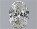 Natural Diamond 2.51 Carats, Oval with  Cut, H Color, SI2 Clarity and Certified by GIA