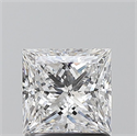 Natural Diamond 1.20 Carats, Princess with  Cut, D Color, SI1 Clarity and Certified by GIA