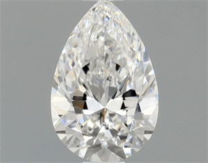 Picture of Natural Diamond 0.57 Carats, Pear with  Cut, E Color, VVS1 Clarity and Certified by GIA