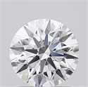 Del inventario de diamantes de laboratorio, 1.21 quilates, Redondo , Color E, claridad VVS2 y certificado IGI