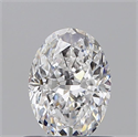 Natural Diamond 0.60 Carats, Oval with  Cut, D Color, VS1 Clarity and Certified by GIA