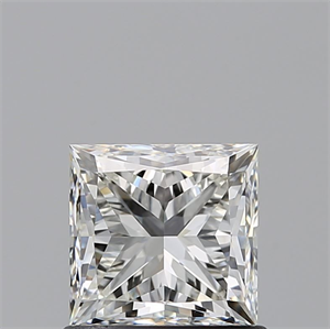 Picture of Natural Diamond 0.98 Carats, Princess with  Cut, I Color, IF Clarity and Certified by GIA