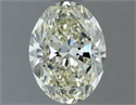 Natural Diamond 1.30 Carats, Oval with  Cut, K Color, VVS2 Clarity and Certified by IGI