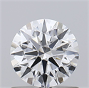 Lab Grown Diamond 0.76 Carats, Round with Ideal Cut, D Color, VVS1 Clarity and Certified by IGI
