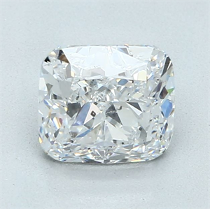 Foto Diamante Natural 1.50 quilates, Del cojín , Color D, claridad SI1 y certificado GIA de