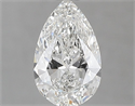 Natural Diamond 0.71 Carats, Pear with  Cut, H Color, VS1 Clarity and Certified by GIA
