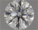Natural Diamond 0.46 Carats, Round with Excellent Cut, G Color, SI2 Clarity and Certified by GIA