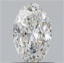 Natural Diamond 0.60 Carats, Oval with  Cut, G Color, VS1 Clarity and Certified by GIA