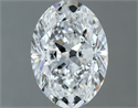 Natural Diamond 1.00 Carats, Oval with  Cut, E Color, VS1 Clarity and Certified by GIA