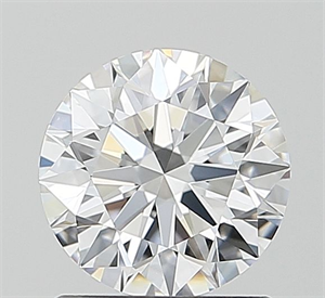 Picture of Lab Grown Diamond 1.00 Carats, Round with Ideal Cut, D Color, VVS2 Clarity and Certified by IGI