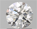 Natural Diamond 1.01 Carats, Round with Excellent Cut, H Color, SI1 Clarity and Certified by GIA