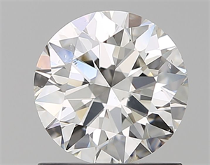 Picture of Natural Diamond 1.01 Carats, Round with Excellent Cut, H Color, SI1 Clarity and Certified by GIA