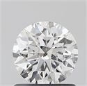 Natural Diamond 0.90 Carats, Round with Excellent Cut, F Color, I1 Clarity and Certified by GIA