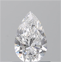 Diamante Natural 0.70 quilates, De pera , Color D, claridad SI2 y certificado GIA