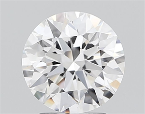 Picture of Lab Grown Diamond 2.19 Carats, Round with Ideal Cut, D Color, IF Clarity and Certified by IGI