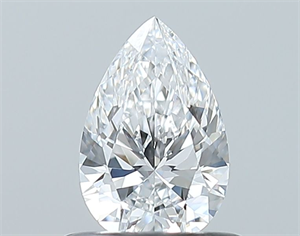 Foto Diamante Natural 0.52 quilates, De pera , Color D, claridad IF y certificado GIA de