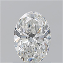 Natural Diamond 1.03 Carats, Oval with  Cut, F Color, VVS1 Clarity and Certified by GIA