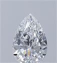 Natural Diamond 0.53 Carats, Pear with  Cut, D Color, IF Clarity and Certified by GIA