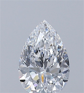 Picture of Natural Diamond 0.53 Carats, Pear with  Cut, D Color, IF Clarity and Certified by GIA