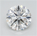 Lab Grown Diamond 1.09 Carats, Round with Ideal Cut, D Color, VVS2 Clarity and Certified by IGI