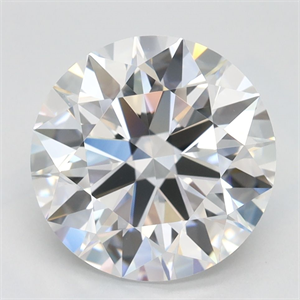 Picture of Lab Grown Diamond 3.14 Carats, Round with Ideal Cut, D Color, IF Clarity and Certified by IGI