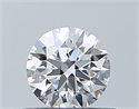 Natural Diamond 0.43 Carats, Round with Excellent Cut, E Color, VS2 Clarity and Certified by GIA