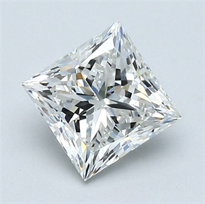Foto Diamante Natural 1.21 quilates, Princesa , Color H, claridad VS2 y certificado GIA de