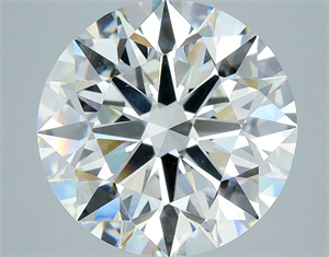 Picture of Natural Diamond 4.03 Carats, Round with Excellent Cut, I Color, VS2 Clarity and Certified by GIA