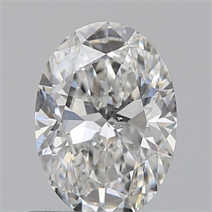 Picture of Natural Diamond 0.60 Carats, Oval with  Cut, F Color, SI1 Clarity and Certified by IGI
