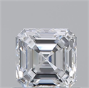 Natural Diamond 0.80 Carats, Asscher with  Cut, D Color, VVS2 Clarity and Certified by GIA