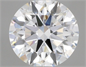 Lab Grown Diamond 1.06 Carats, Round with Ideal Cut, D Color, VVS2 Clarity and Certified by IGI