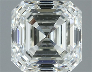 Foto Diamante Natural 1.02 quilates, Asscher , Color I, claridad SI1 y certificado IGI de