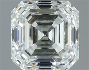 Picture of Natural Diamond 1.02 Carats, Asscher with  Cut, I Color, SI1 Clarity and Certified by IGI