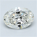 Natural Diamond 1.50 Carats, Oval with  Cut, I Color, SI2 Clarity and Certified by GIA