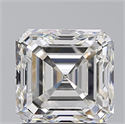 Natural Diamond 2.01 Carats, Asscher with  Cut, H Color, VVS2 Clarity and Certified by GIA