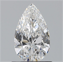 Natural Diamond 0.80 Carats, Pear with  Cut, E Color, VVS1 Clarity and Certified by GIA