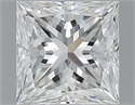 Natural Diamond 1.00 Carats, Princess with  Cut, G Color, SI1 Clarity and Certified by GIA