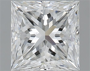 Picture of Natural Diamond 1.00 Carats, Princess with  Cut, G Color, SI1 Clarity and Certified by GIA