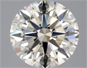 Natural Diamond 3.09 Carats, Round with Excellent Cut, L Color, VS1 Clarity and Certified by GIA