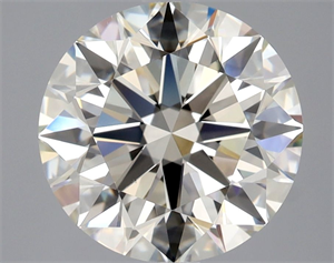 Picture of Natural Diamond 3.09 Carats, Round with Excellent Cut, L Color, VS1 Clarity and Certified by GIA