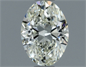 Natural Diamond 1.00 Carats, Oval with  Cut, I Color, SI1 Clarity and Certified by IGI