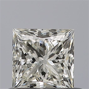 Picture of Natural Diamond 0.57 Carats, Princess with  Cut, I Color, VVS1 Clarity and Certified by IGI