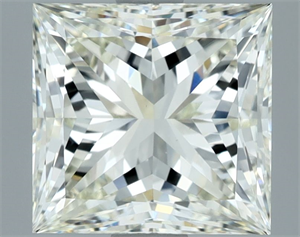 Foto Diamante Natural 3.01 quilates, Princesa , Color K, claridad VVS2 y certificado IGI de