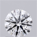 Lab Grown Diamond 0.71 Carats, Round with Ideal Cut, D Color, IF Clarity and Certified by IGI