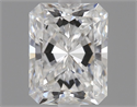 Natural Diamond 0.70 Carats, Radiant with  Cut, D Color, VS2 Clarity and Certified by GIA